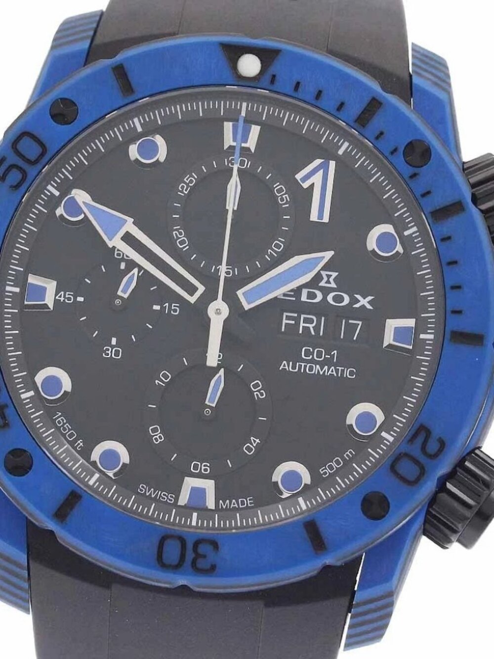 EDOX Chrono Offshore 1 Carbon 01125-CLNBUN-NINBU Automatic Men's Watch_953626